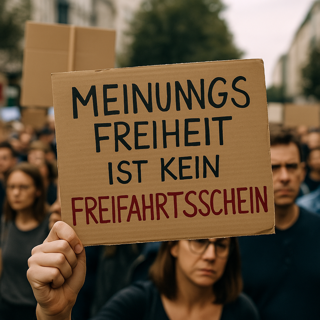Meinungsfreiheit bedeutet nicht, dass dir niemand widerspricht